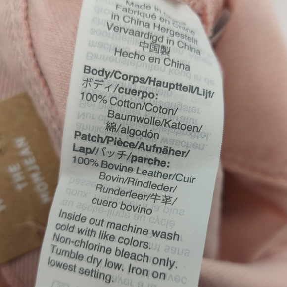 Madewell The Momjean: Overdyed Edition Pink Waist Size 32 - Picture 8 of 13